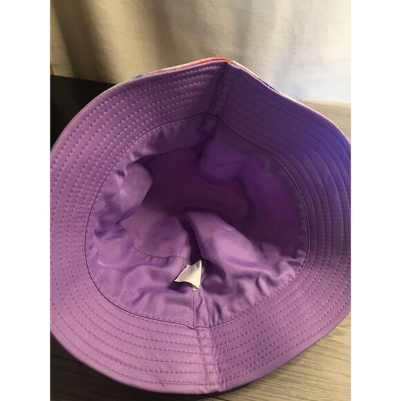 Tie-Dye Bucket Hat Multicolor Unisex Lightweight Polyester One Size Fits All - Picture 4 of 6